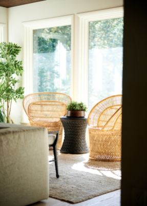 Vintage Brazilian Wood Bowl from: Garden Style Living / Pictured from: HGTV's Restored by the Fords / Design: Leanne Ford Interiors / Photo: Alexandra Ribar